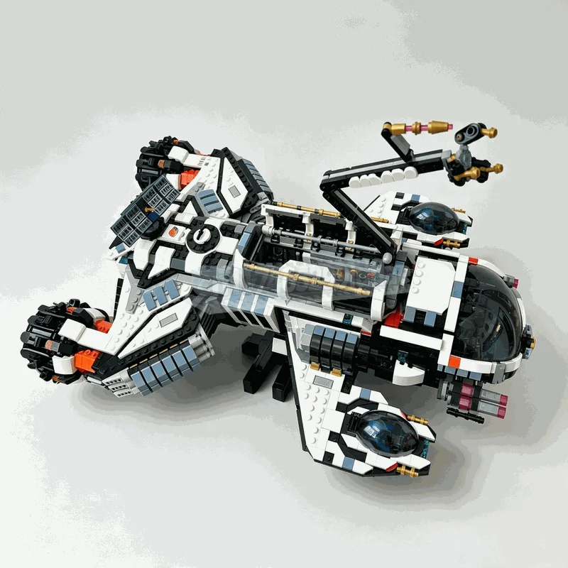 NEW 2907PCS The Hand Of Orion Interstellar Flagship Space Ship MOC Sci-Fi Building Blocks DIY Creative Assembly Model Toy Gift