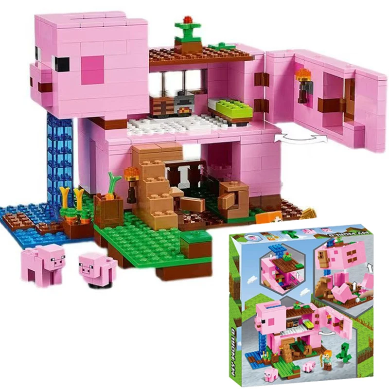 Ideas Series Pig House Building Block With Figures Collect Fit Assembling Educational Bricks 21170 Model Children Toy Adult Gift