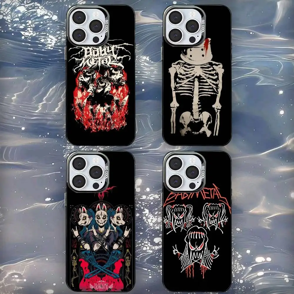 

Idol B-Babymetals Phone Case For iPhone 16,15,14,13,12,11,Mini,Pro,SE,XS,MAX Black Matte Shockproof Cover