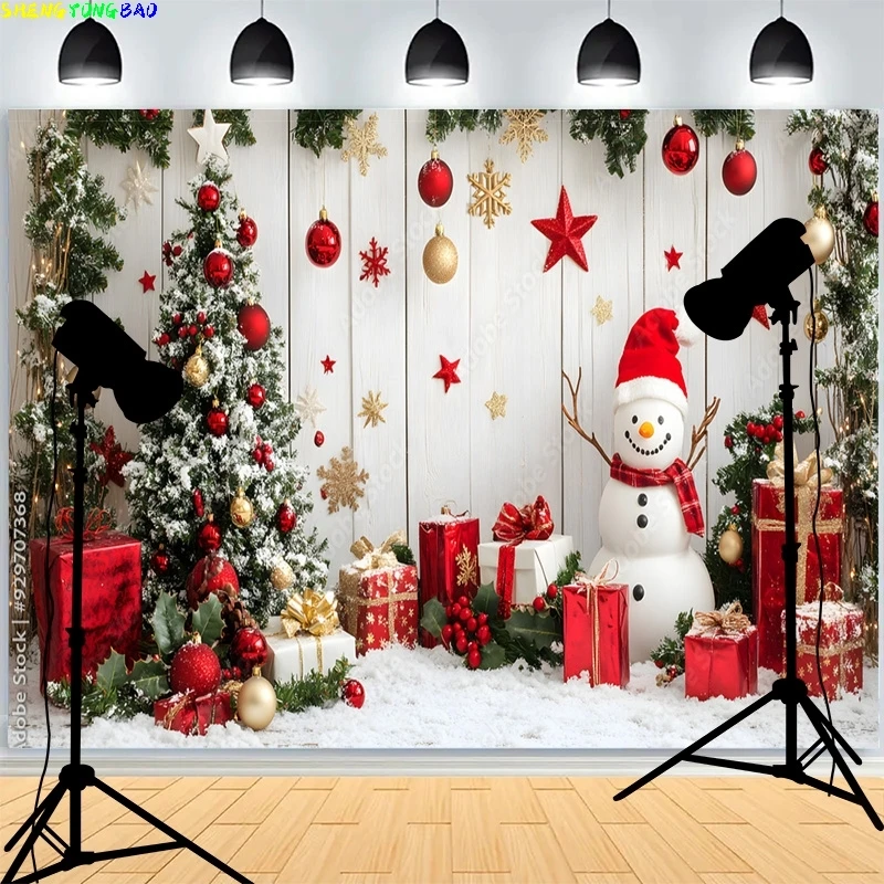 

Front Door Window Christmas Day Wreach Photography Backdrops New Year Living Room Portrait Holiday Party Photo Background DD-12