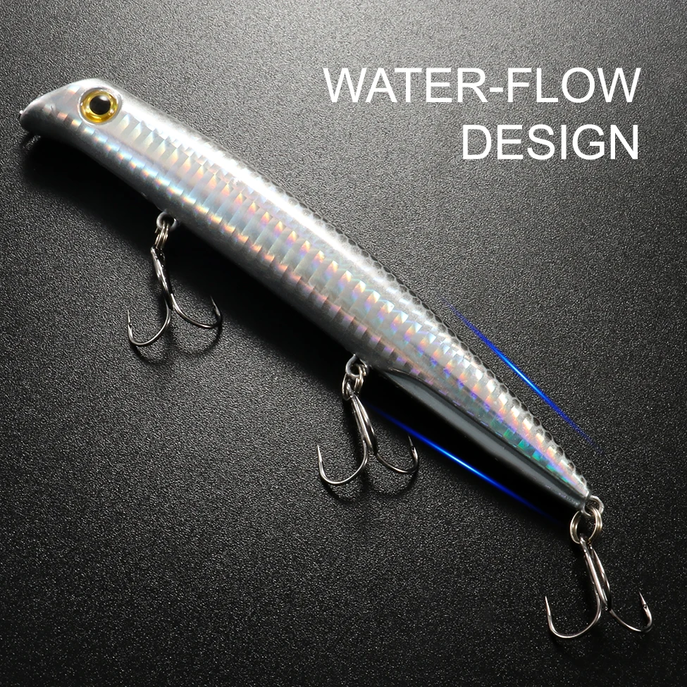 Popper topwater flotante – Señuelo artificial de superficie en plástico duro - imagen 5