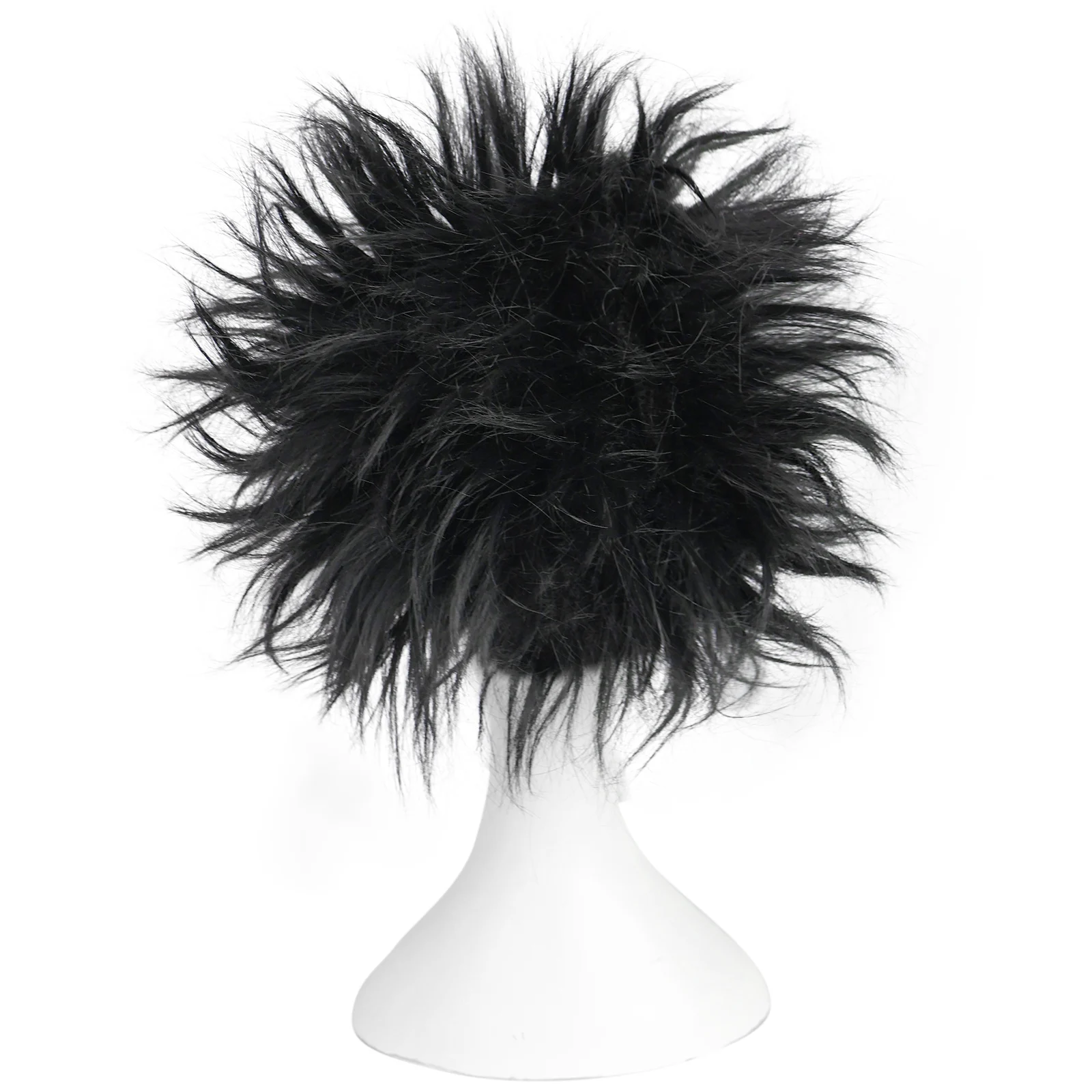 Peluca de mendigo, peluca sintética de rendimiento universal para hombre y mujer, divertida peluca de cosplay de loco, peluca loca desordenada, peluca de hombre salvaje