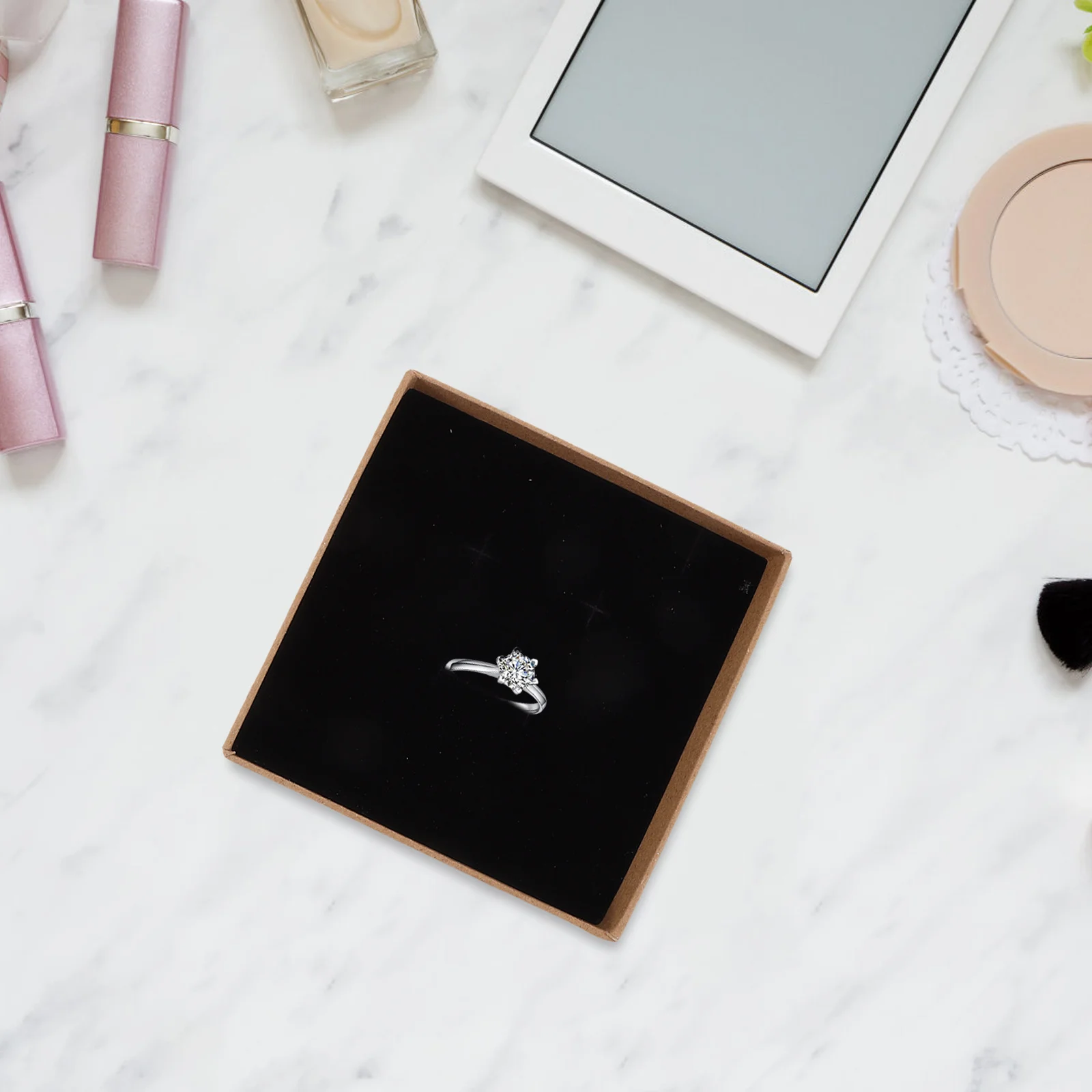 

10 шт., винтажные шкатулки для драгоценностей, крафт-бумага, маленькие подарочные коробки, практичная упаковка для ювелирных изделий для колец, ожерелий, браслетов, сережек