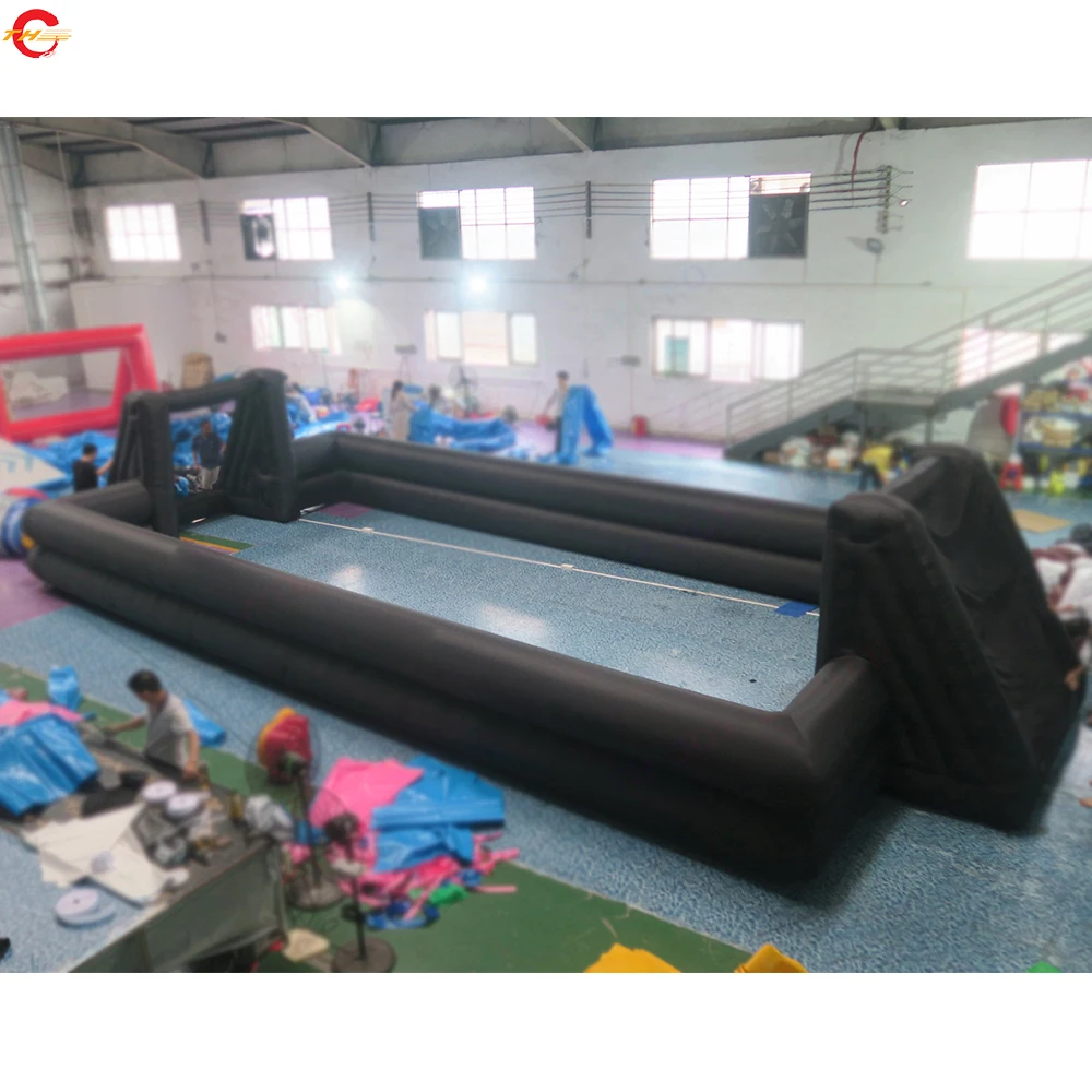 

Free Door Shipping Portable Inflatable Soccer Field 2 Layers Inflatable Football Pitch for Sale