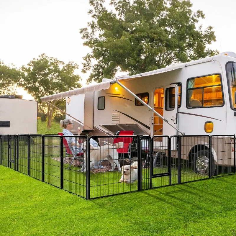 Dog Playpen Outdoor, Indoor Pen for Large/Medium/Small Dogs Animals Portable Playpen for RV Camping Garden Yard 32