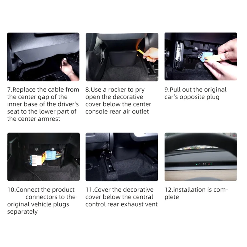 

NEW-1Set Replacement Parts For Tesla Model 3 Y Automotive Head-Up Smart Display Air Code Meter LCD Instrument HUD Car Accessorie