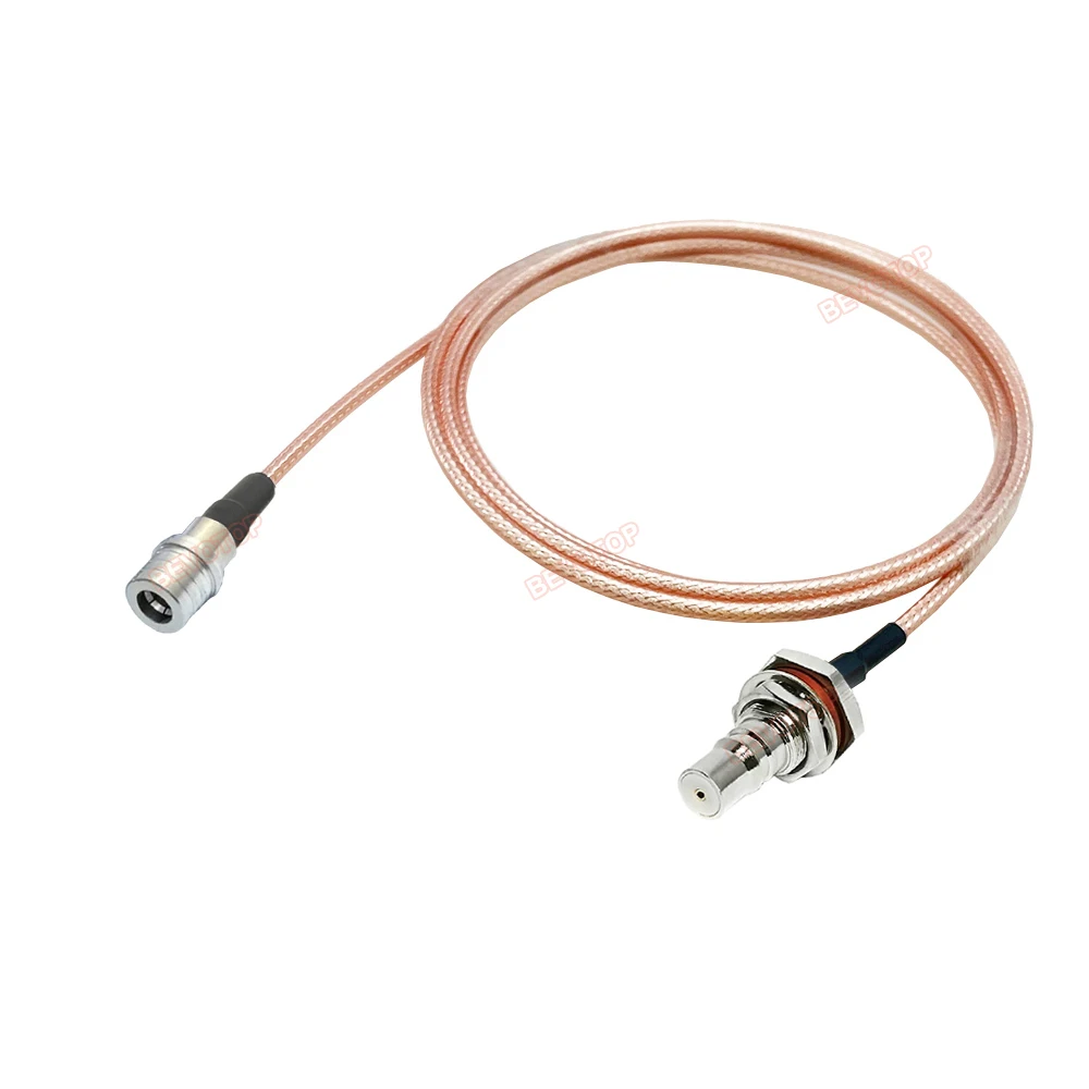 BEVOTOP RG316 QMA Cable QMA Male Plug to QMA Female Bulkhead Jack 50Ohm Low Loss RF Coaxial Extension Jumper Pigtail Cord