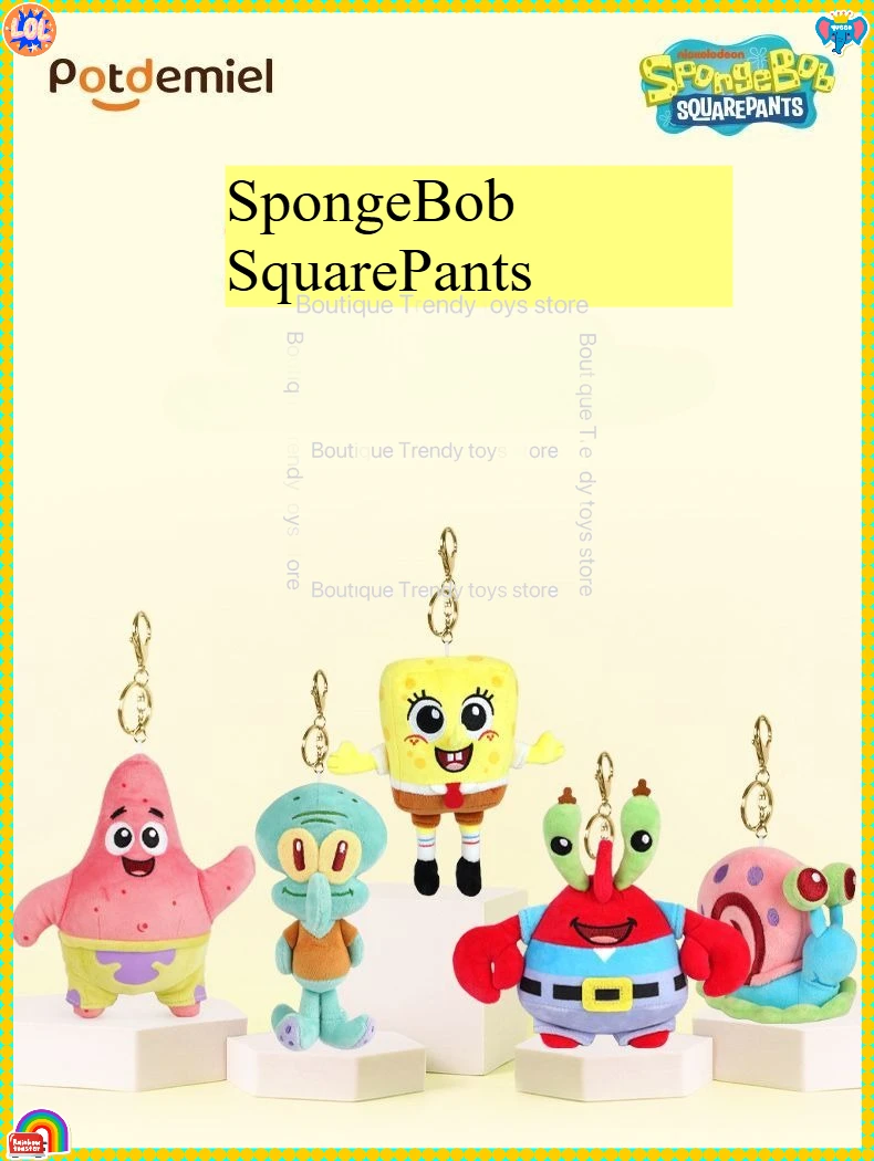 

Potdemiel Honey Jar Authentic SpongeBob SquarePants and Patrick Star Plush Toy Pendant Keychain Birthday Gift