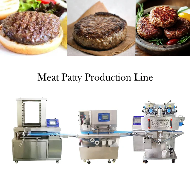 Commercial Automatic Meat Patty Production Line Factory | Hamburger Beef Patty Making Machine Complete Processing Line
