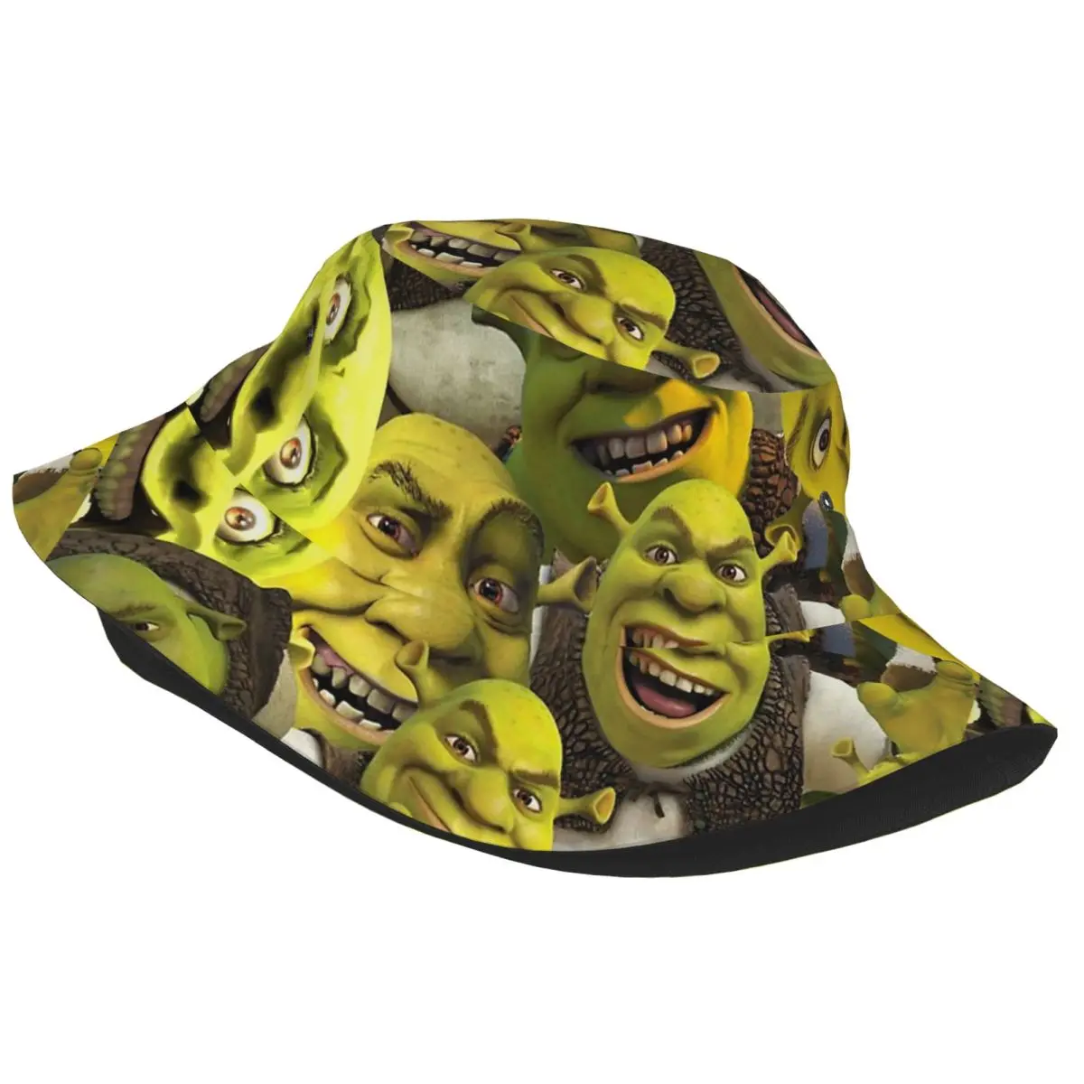 Women Bucket Hats Shreks Memes Vocation Getaway Headwear Foldable Hiking Fishing Caps Funny Face Anime Ispoti Cap Birthday Gift