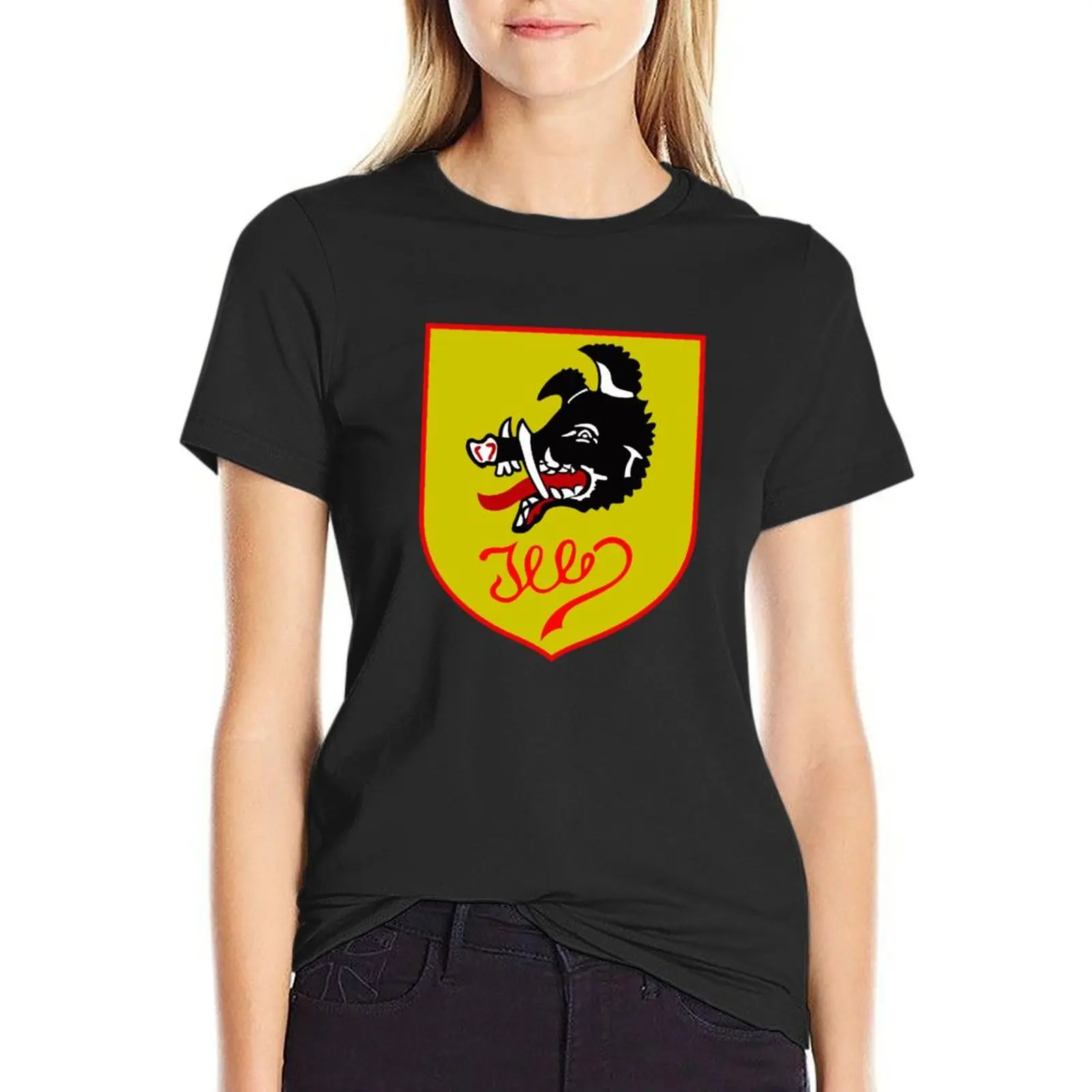 

Luftwaffe - JG 300 Jagdgeschwader 300 (JG 400) - Yellow Shield - Clean Style T-shirt