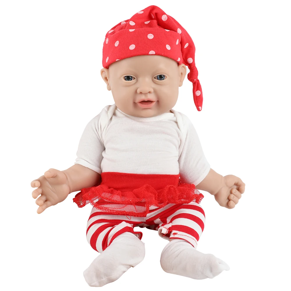 IVITA 30.47cm Full Body Silicone Baby Dolls Look Real Girl Toys, Not Vinyl Dolls, Soft Realistic Newborn Silicone Baby Doll Gift