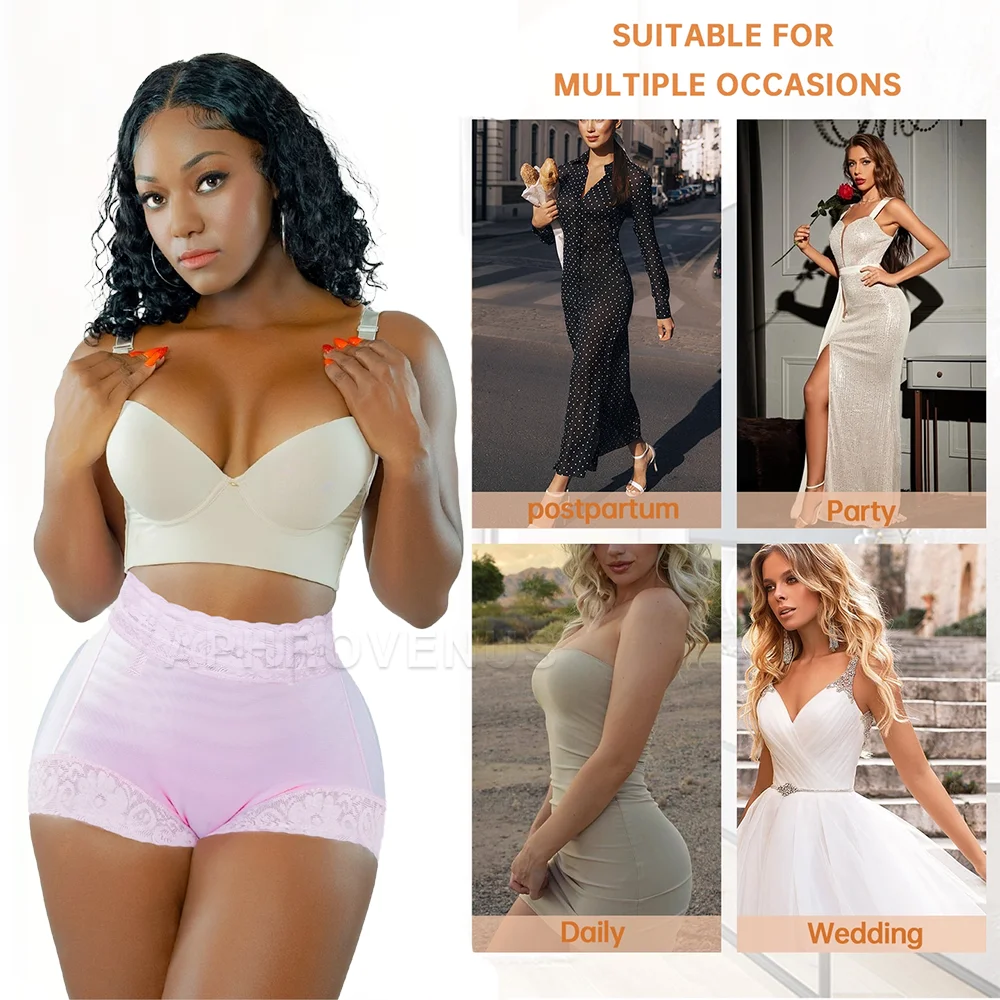 Fajas Colombiana Modeladora Waist Trainer Hourglass Shorts Butt Lifter Women Body Shaper Bbl Seamless Hip Lift Underwear