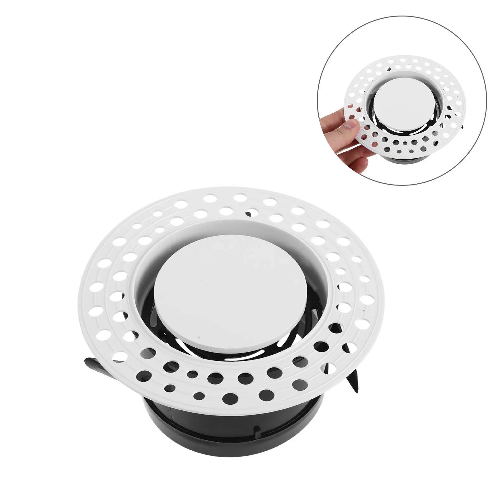 Round Ac Vent Outlet Adjustable Central Air Conditioner Vent Cover Flush Mount Ceiling Air Diffuser for Home Office Hvac System