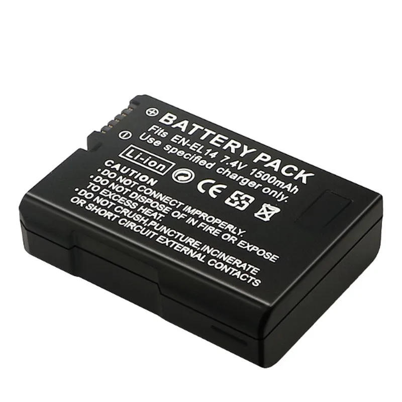 EN-EL14 EL14 EL14A Camera Battery For Nikon P7000 P7100 P7800 P7700 D3100 D3200 D3300 D3400 D3500 D5600 D5100 D5300 USB Charger