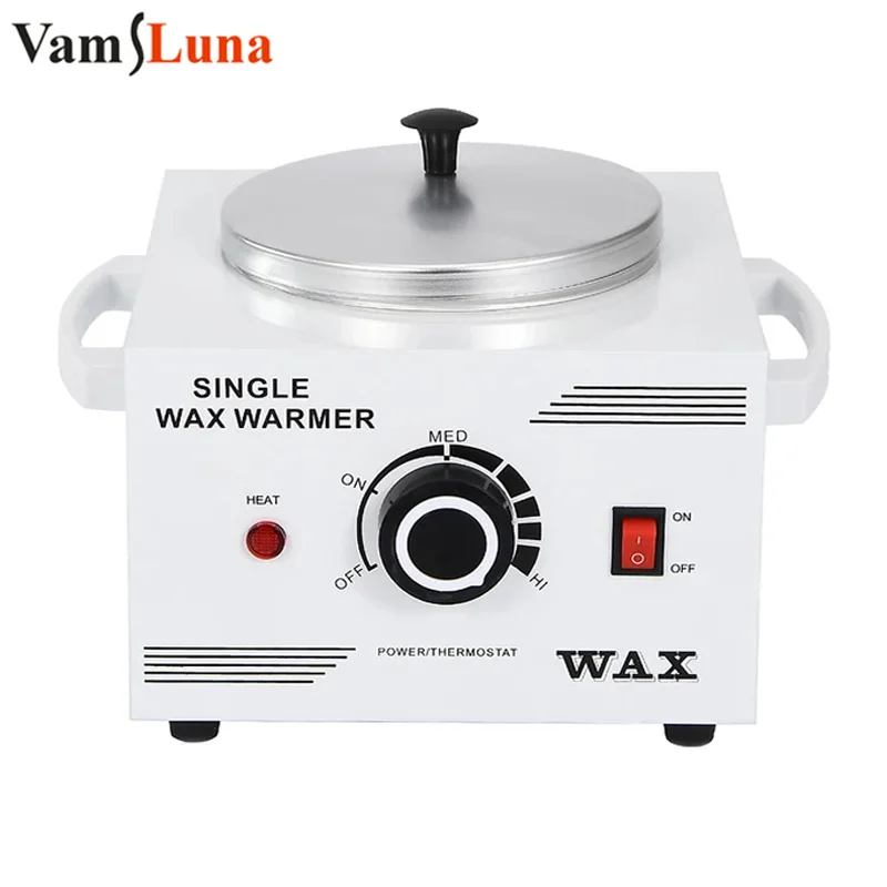 Electric Wax Heater Single Pot Depilatory Wax Warmer Machine Facial Skin Waxing Kit Hair Removal Tool Hand Feet Spa Epilator