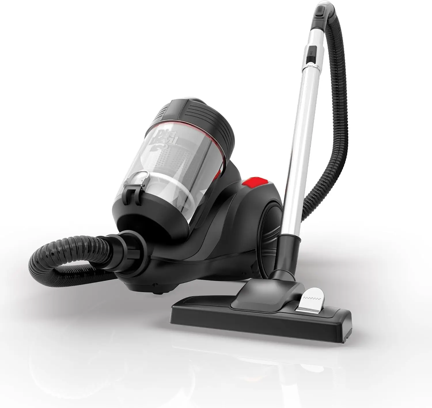 

Bagless Canister Vacuum Cleaner with Cord Rewind for Carpet and Hard Floors, Lightweight, Powerful Suction with Versatile Tools