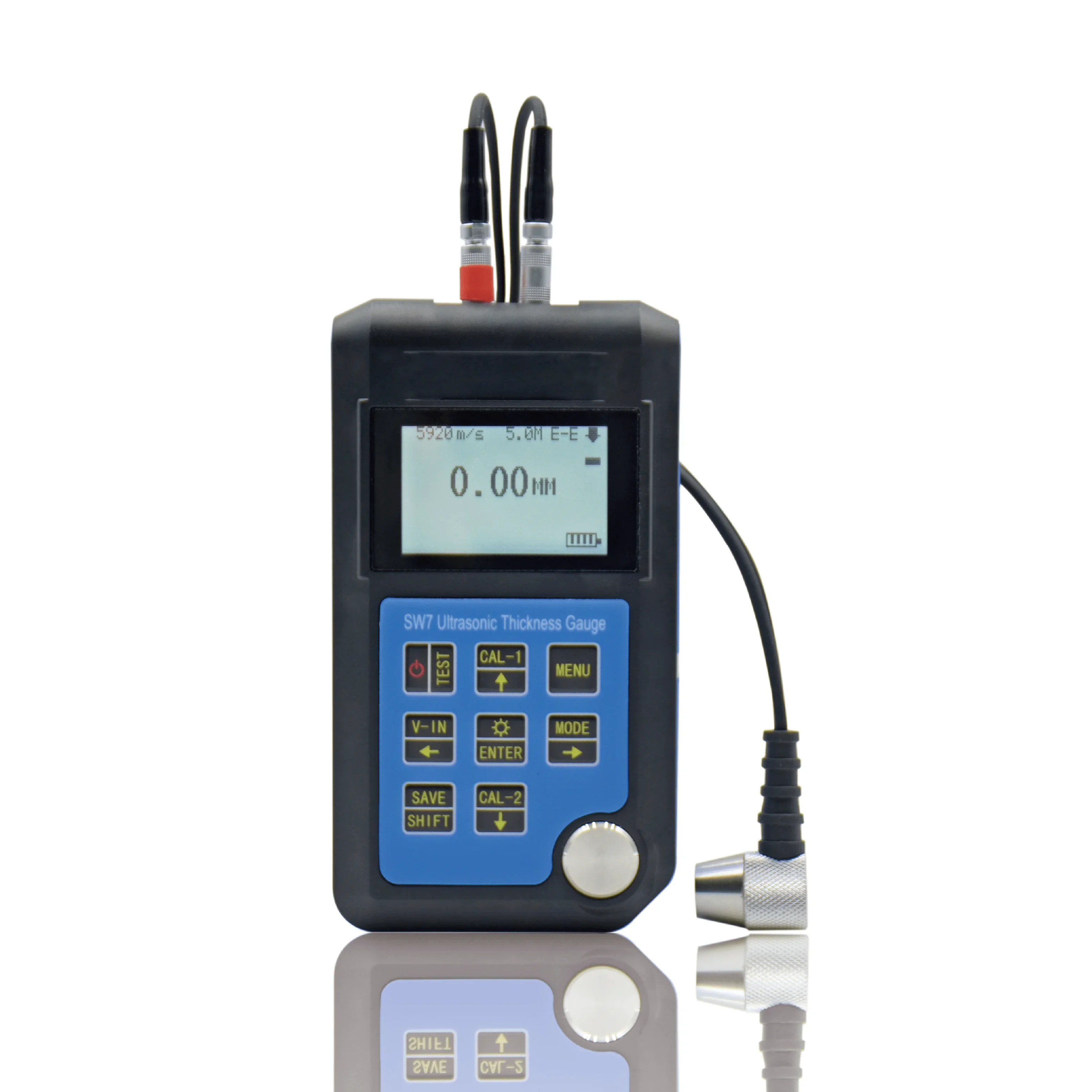 SW7 Portable Ultrasonic Thickness Gauge / E-E (Echo-Echo)  Through Paint & Coatings