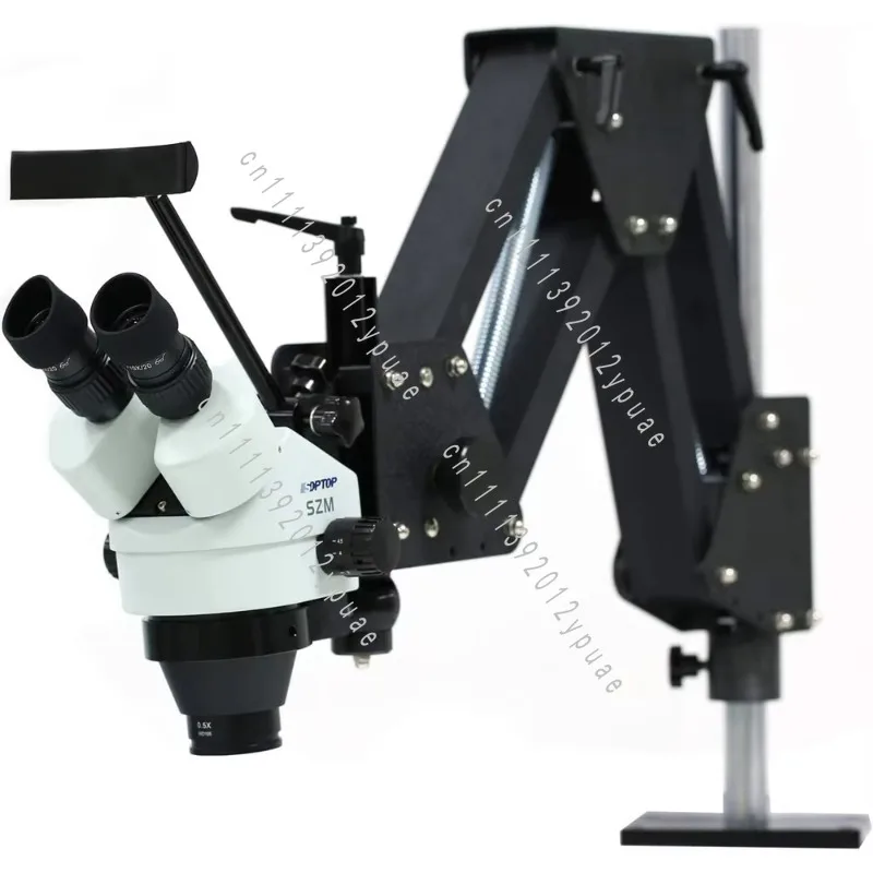 7X-45X Multi-directional Mini Inlaid Microscope with Spring Bracket, Portable Magnifier for Jewelry Making Inspection