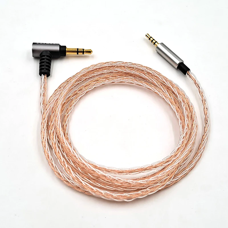 ل JBL LIVE2 Y40 Y50 OE2 E30 E45 E50 E55BT PXC480 PXC550 DT240 K845BT سماعة استبدال 8 الأساسية الفضة مطلي ترقية كابل