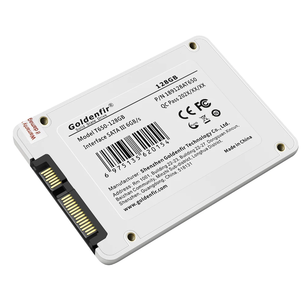 Goldenfir SSD 32 ГБ 60 ГБ 240 ГБ 120 ГБ 480 ГБ 960 ГБ 1 ТБ SSD 2,5 жесткий диск диск твердотельных дисков 2,5 "внутренний SSD128GB 256 ГБ