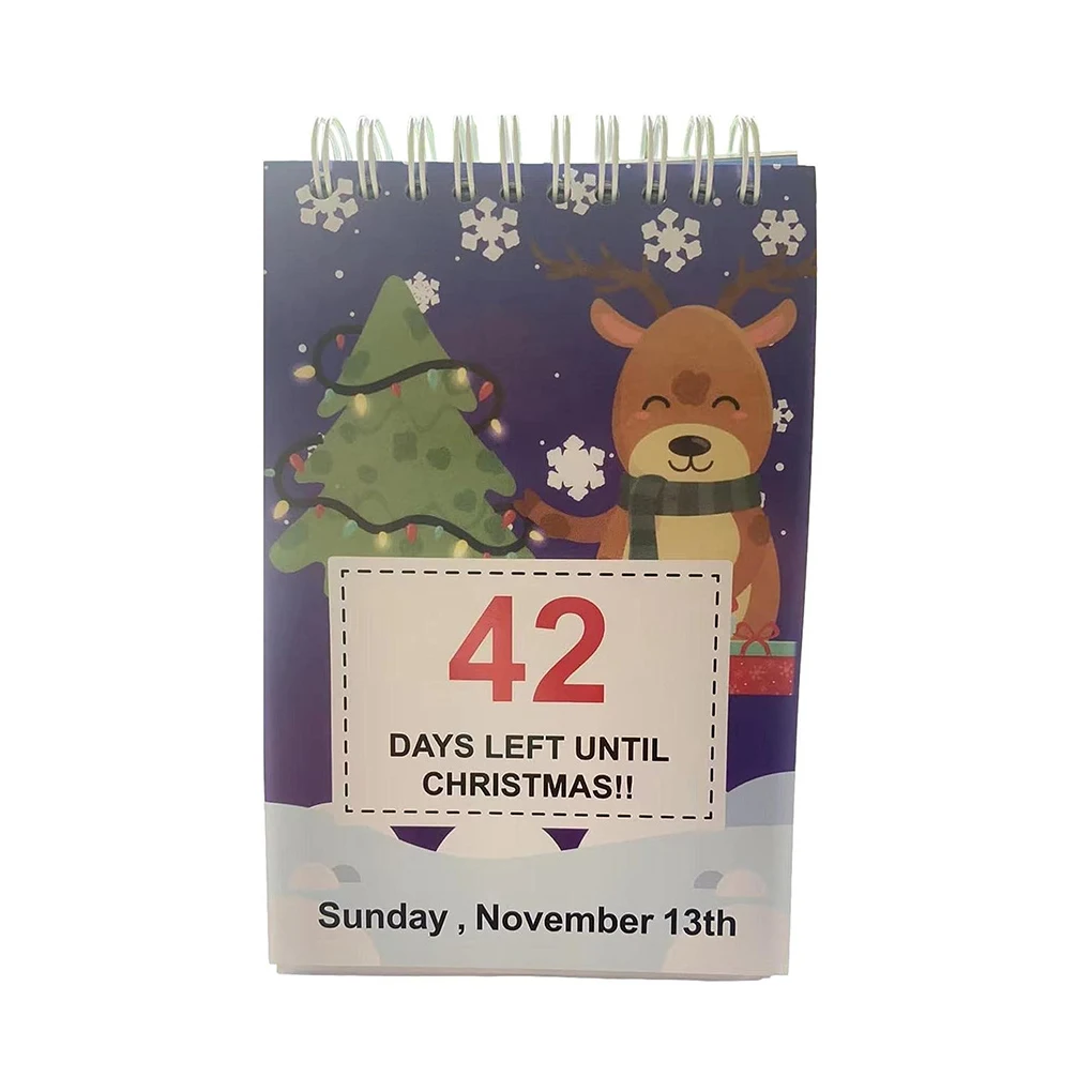 Paper Christmas Count-down Calendar For Festive Vibes - Non-toxic And Odorless Decoration 100 Day