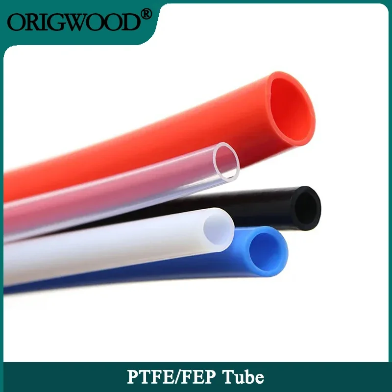 

1m FEP PTFE Tube ID 0.5 1 2 2.5 3 4 5 6 7 8 10 12 14 16 18 20 mm F46 Insulated Hose Rigid Pipe 600V 3D Printer Accessories