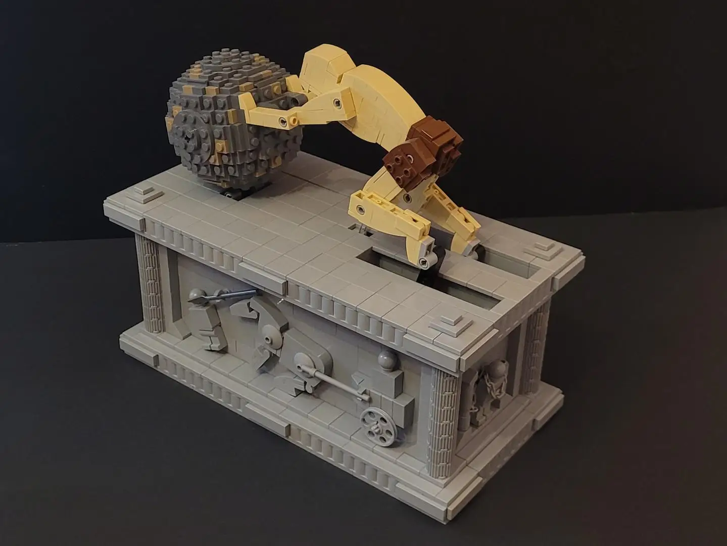 

Creative Building Blocks Electric Push Ball 1236 Parts STEM Toys for Boys Christmas Gift Enhances Hands On Ability