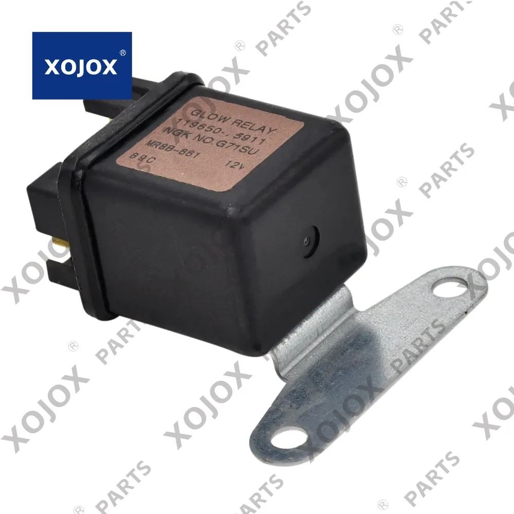 

XOJOX 12 В реле свечей накаливания предварительного подогрева 16415-65600 MR82BL-081 Совместимо с двигателем Kubota D722 D902 D905, совместимо с двигателем
