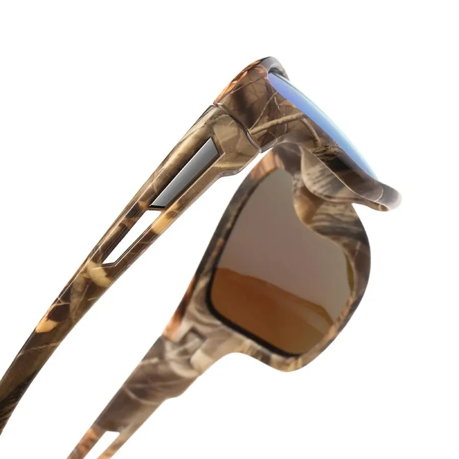 Gafas de sol polarizadas con patrón de camuflaje para hombre y mujer, lentes de sol deportivas con cadena, para ciclismo, escalada, esquí, UV400