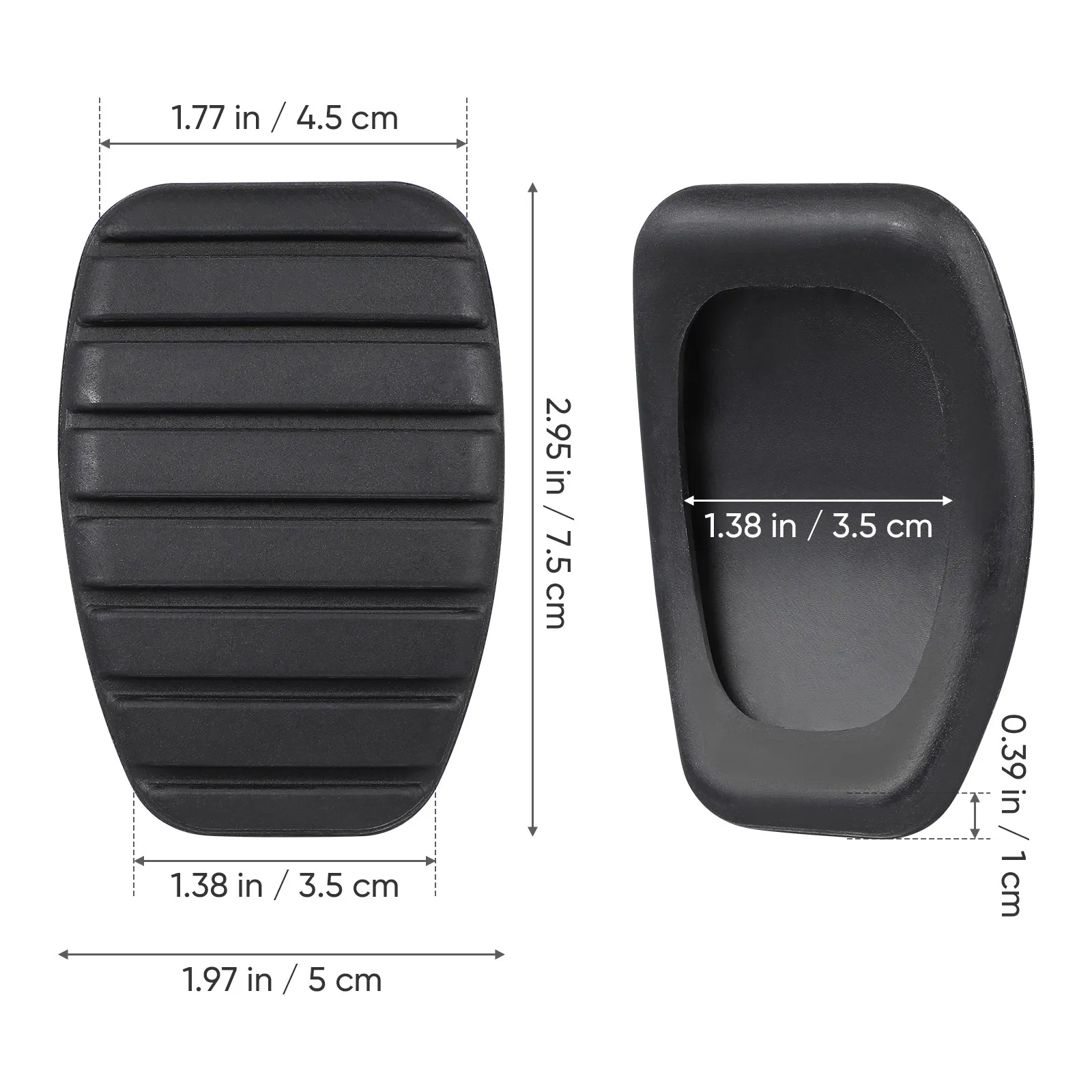 High-Performance Wear Resistant Rubber Brake Clutch Pedal Cover for Scenic Modus Unbreakable Grip Protection