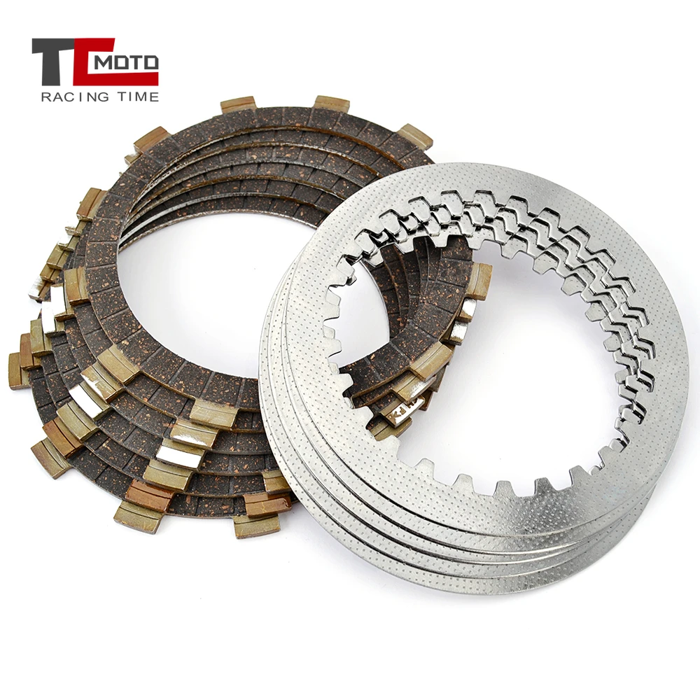 

Clutch Friction Plates Steel Plates Disc For Yamaha XT 250 XT250 SR250 XT250G H/J/K/KC SR250G TT250G 5Y1-16321-00 360-16325-00