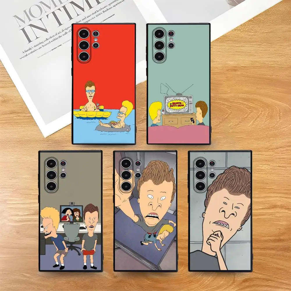 

Cartoon Beavis And Butthead Cover Phone Case Skin-Friendly Soft TPU Case Compatible With Samsung S21/S22/S23/S24/S25 FE/Plus/Ult