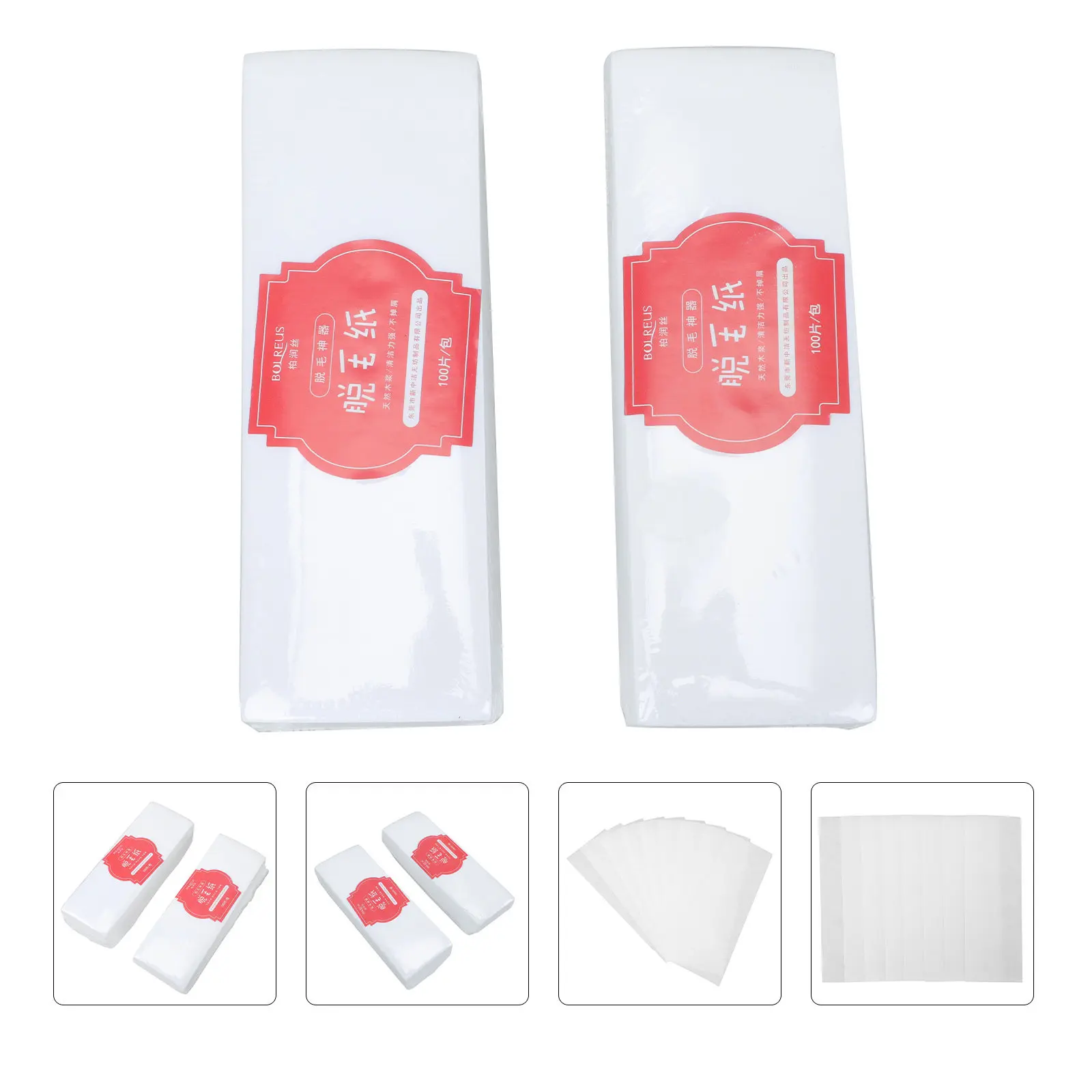 

200 шт. нетканых восковых полосок премиум-класса, безопасных для кожи, для удаления волос на теле, лице и в зоне бикини, для использования в салонах красоты