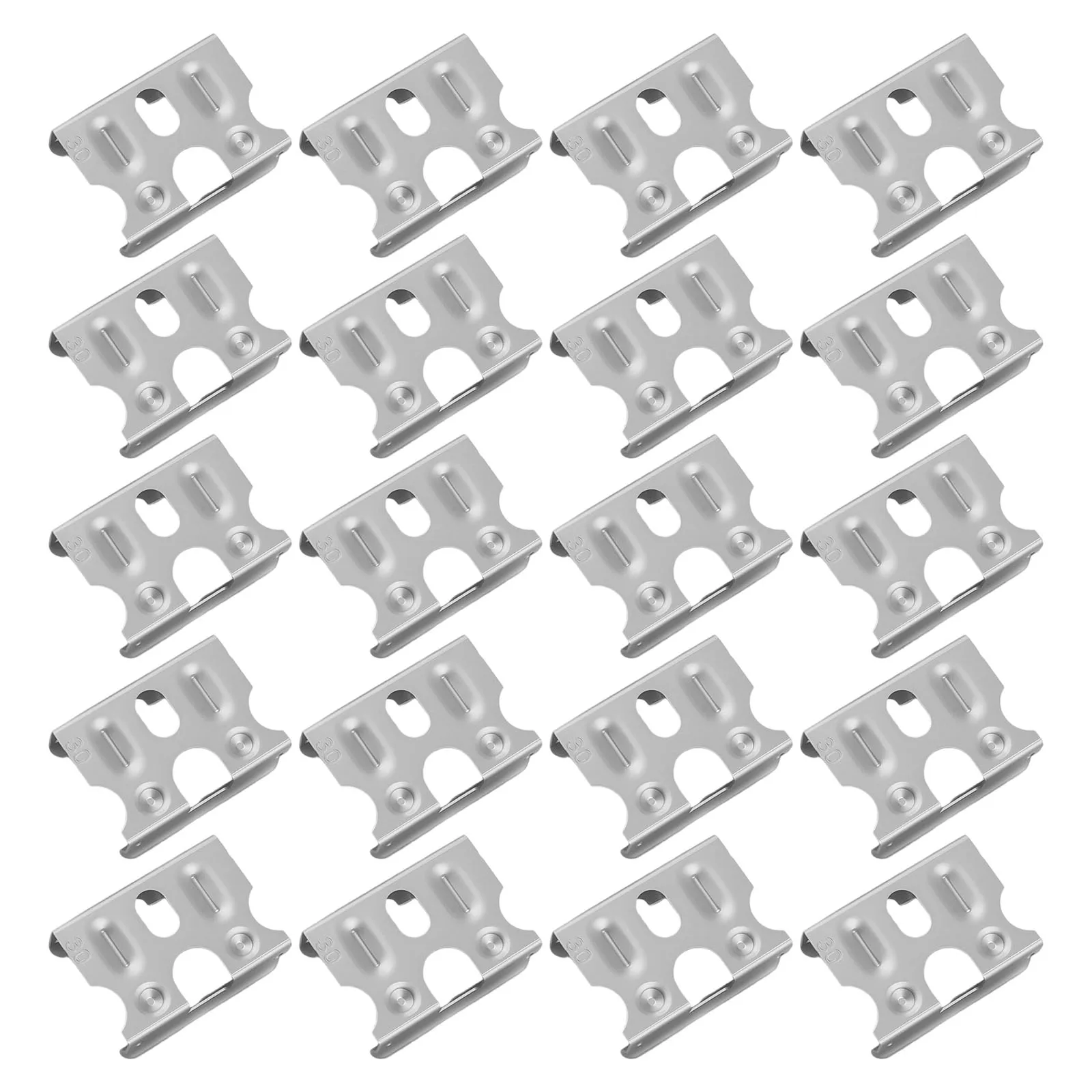 304 Stainless Steel Drain Clips for PV Solar Panels 20 Pack for 30mm 35mm Sizes to Facilitate Efficient Water Drainage