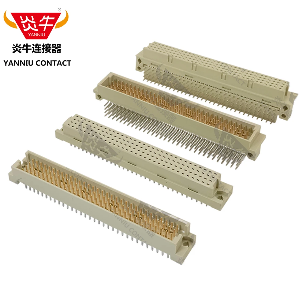 10Pcs 4128 4*32P 4Row32Pin DIN41612 Series DIN CONNECTOR 128PIN FEMALE RIGHT ANGLE PINS EUROPEAN SOCKET YANNIU