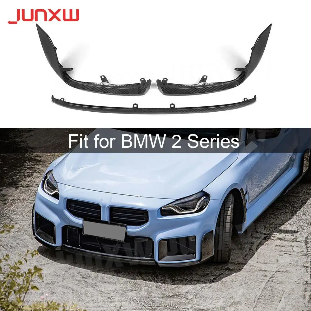 

For BMW M2 G87 2023+ 2 Door MP Style FRP Car Body Kit Bumper Guard 3PCS/SET Carbon Fiber Front Lip Splitters