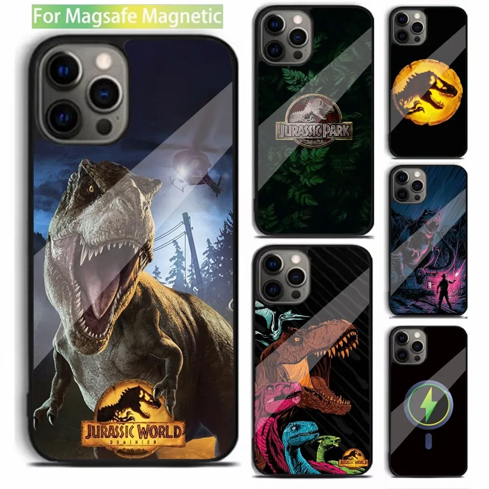 J-Jurassic Park Dinosaur World Phone Case For iPhone 16,15,14,13,12,11,Plus,Pro,Max,Mini Magsafe Magnetic Wireless Charging