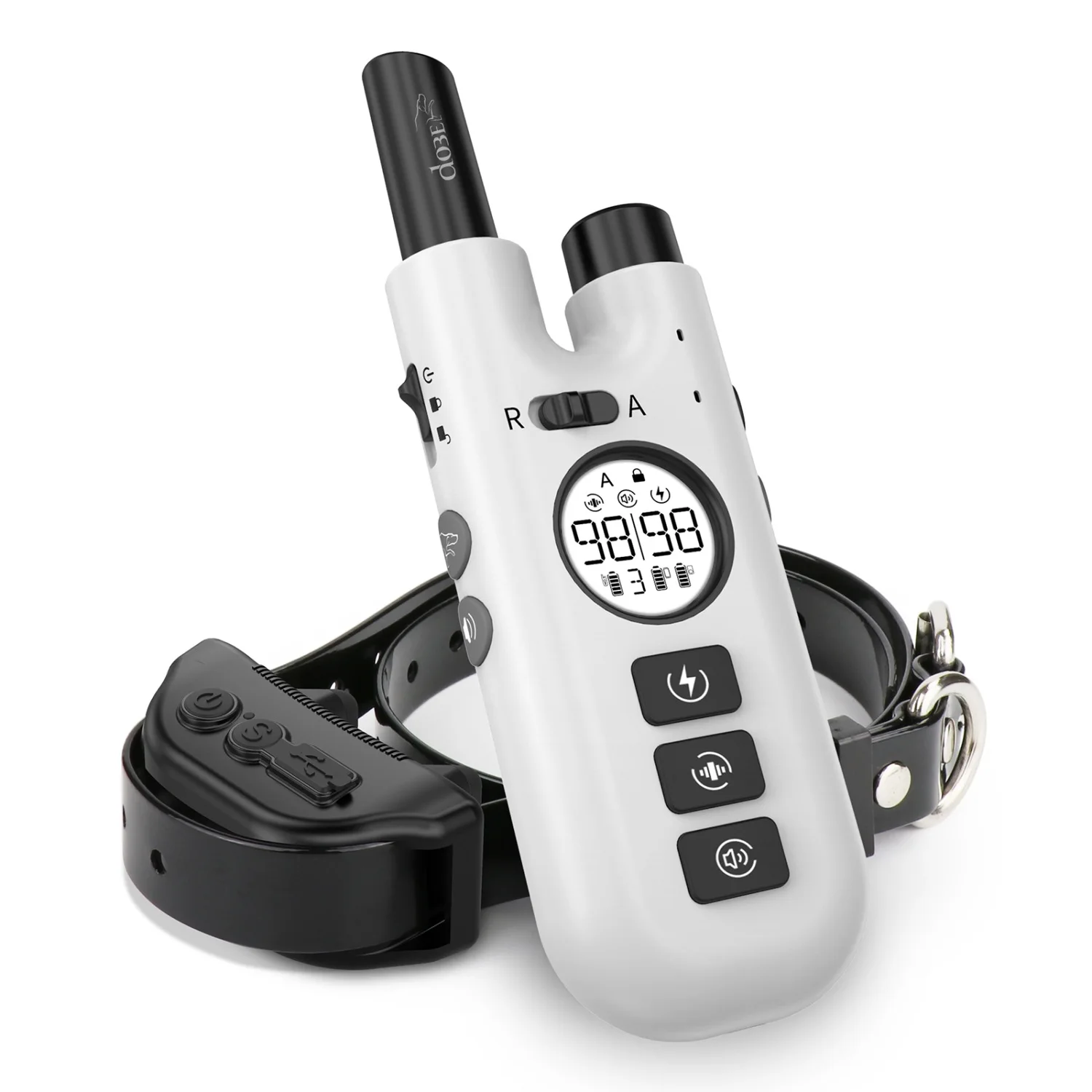 Remote Dog Training Collar, 800M Range, Automatic Bark Stop, Electronic Pet Trainer, Anti Barking Device, Dog Behavior Control