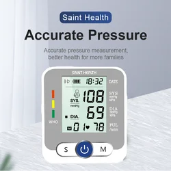 New Russian voice Care Germany Chip Automatic Wrist Digital Blood Pressure Monitor Tonometer Meter for Measuring And Pulse Rate