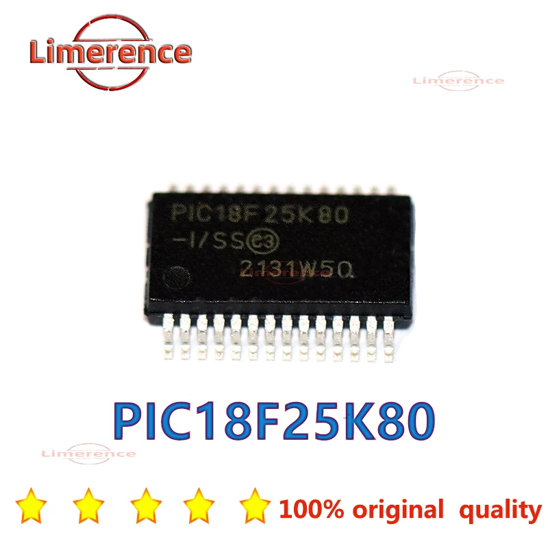 1 unidad PIC18F25K80-I/SS PIC18F25K80 18F25K80 PIC18F25K80-ISS SSOP-28 Nuevo chip IC original Microcontrolador MCU en stock