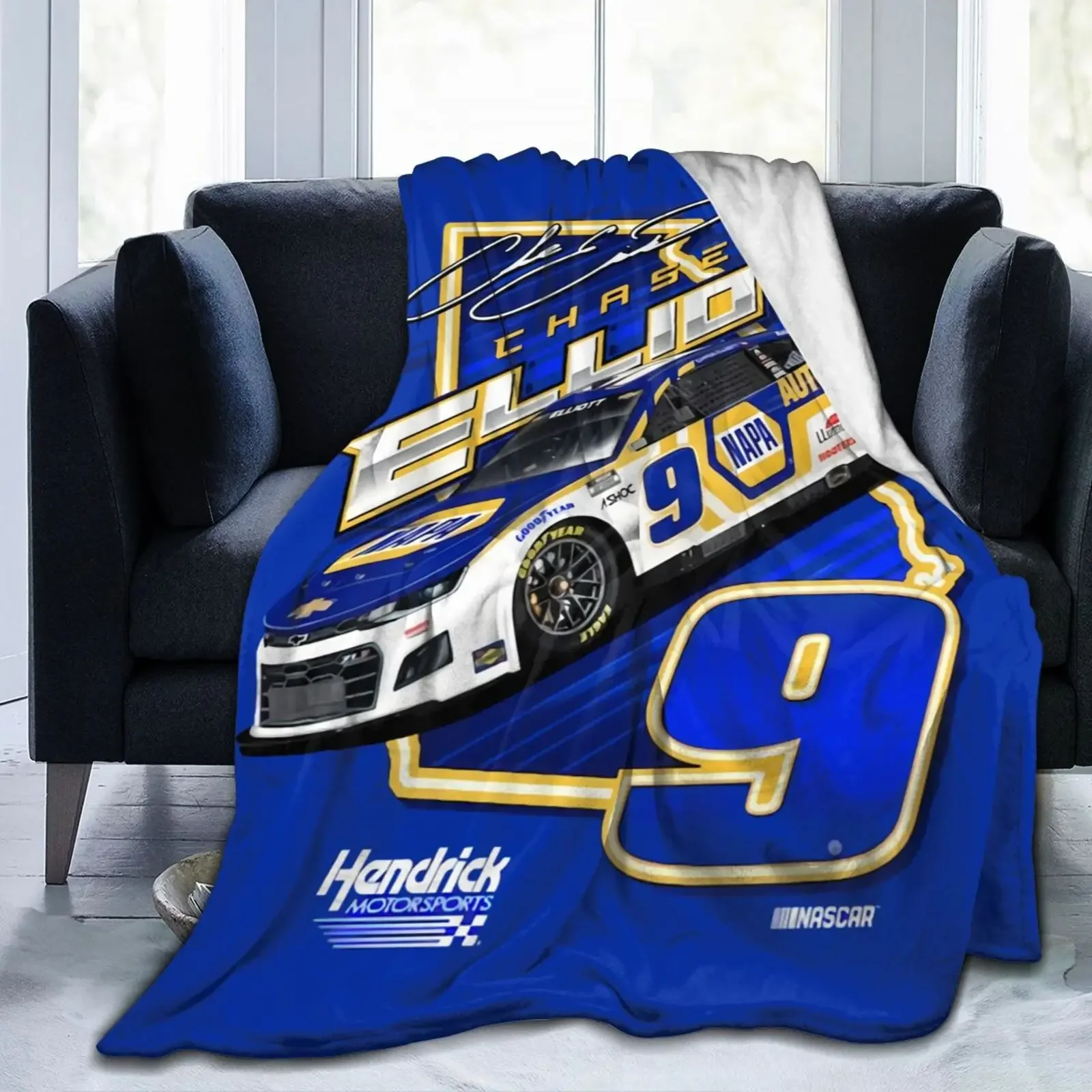 3D Print Chase Elliott 9 Blanket Soft Sofa Cover Throw Blanket Fleece Tapestry Lightweight Bed Blankets for Bedroom Couch