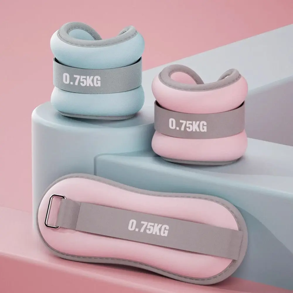 كيس رمل مرجح مسامي رمل ناعم 360 درجة ° حزام ساق قابل للتعديل، أشرطة مريحة قابلة للتعديل، أوزان الكاحل للمعصم #4