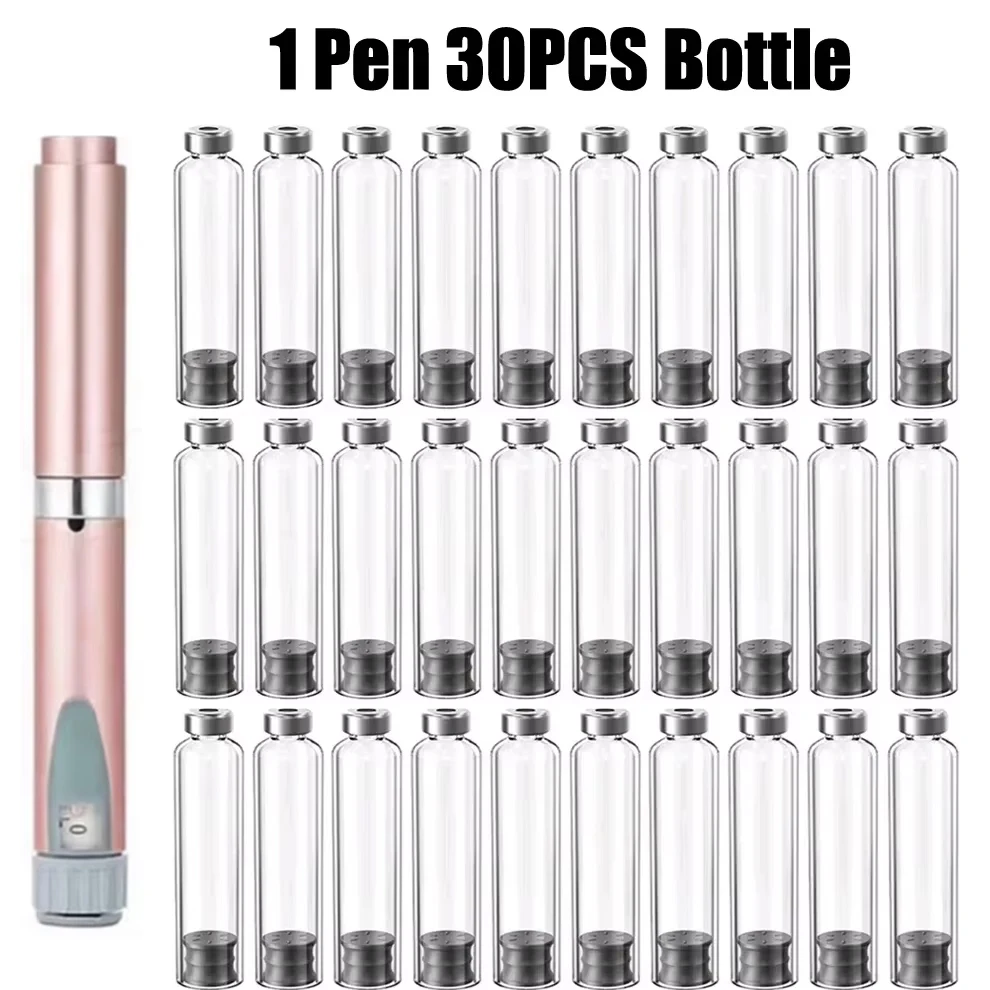 Magic Pen Insuline Cartridges 3 ml Lege Cassette Fles Medische Esthetiek Tattoo Pen Drie-lijn Lifting Verbruiksartikelen Kit