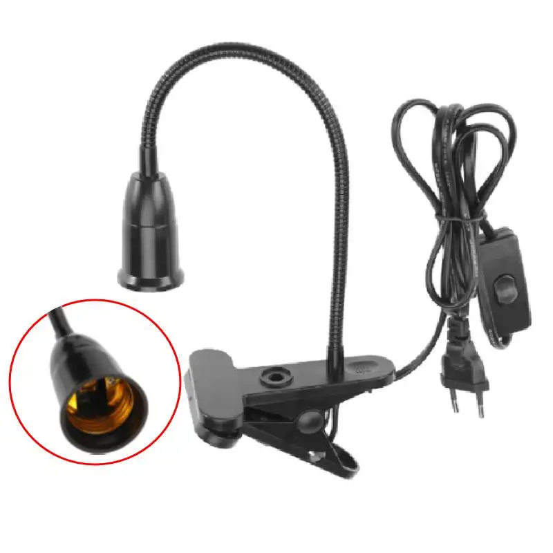 

Удлинительный шнур для светодиодной лампы E27 длиной 1,7 м с выключателем, вилка EU, для подвесных светильников, ламп, кухонных светильников