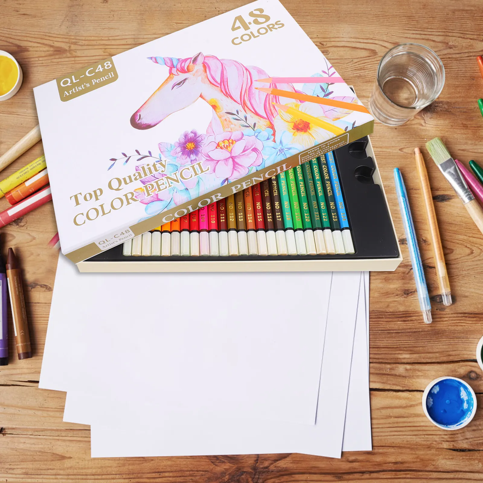 

1Set Easy-Grip Watercolor Pencils Premium Colored Pencils for Artists Students Daily Sketching Painting Portable Drawing Pencil
