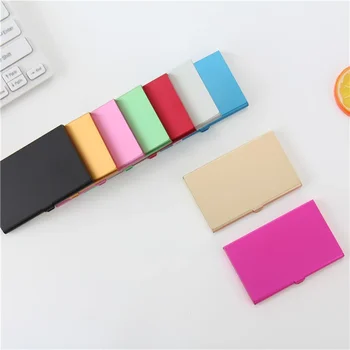 Support en aluminium en acier inoxydable, couvercle de boîte en métal, support de carte de crédit, portefeuille de carte