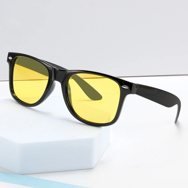 

WEBESON New Classic Night Vision Glasses Unisex Square Polarized Lenses UV400 Yellow Sunglasses for Women 2025 Driving Goggles