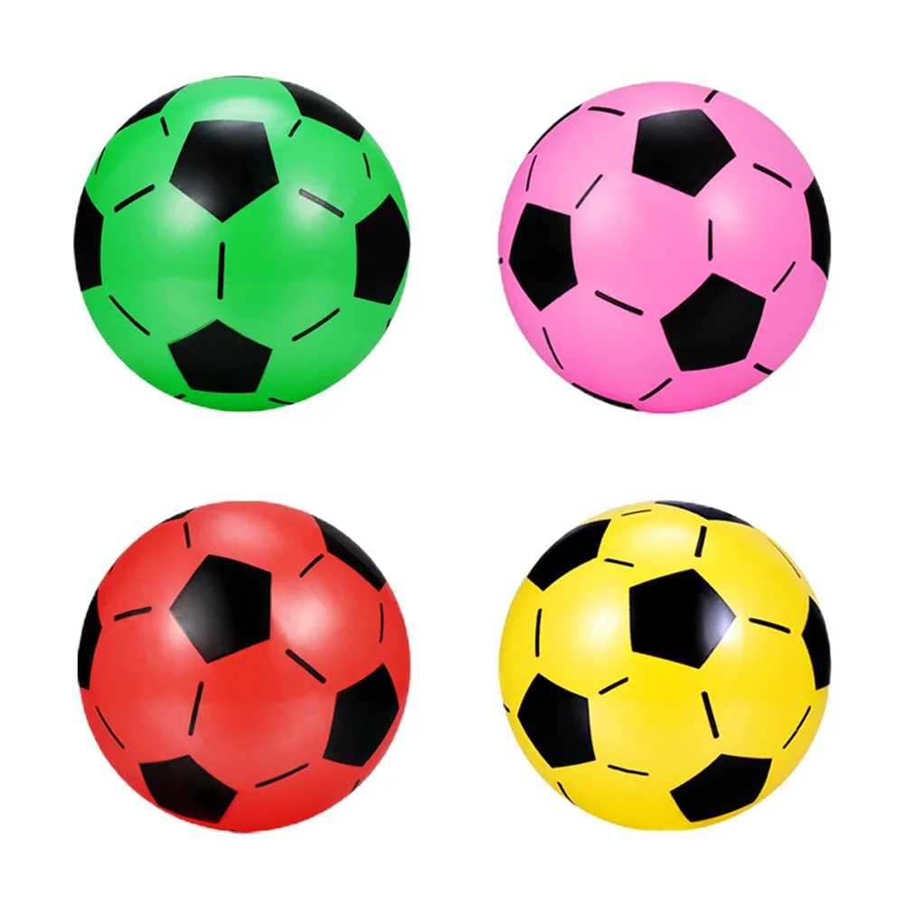 

4 Pcs Inflatable Ball Football Kids Toys Mini Soccer Tennis Balls for Footballs Summer