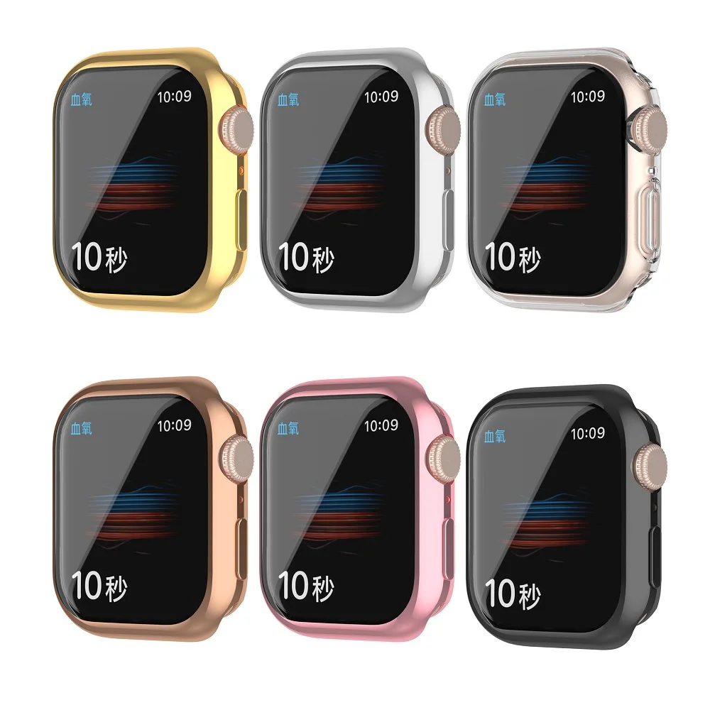 1 шт., защитная пленка для экрана Apple Watch серии 7, диаметром 41 мм, 45 мм, полностью из ТПУ, чехол для iWatch 41 мм, 45 мм, смарт-аксессуары iWatch7